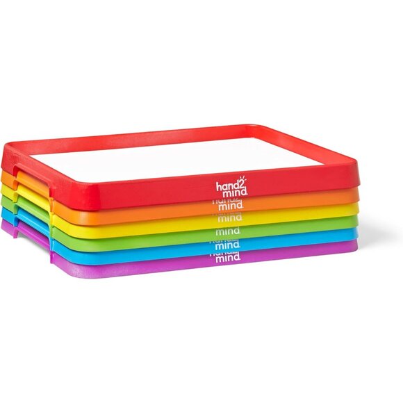 Magnetic Dry Erase Activity Trays Stackable Trays for Classroom Magnetic Lette